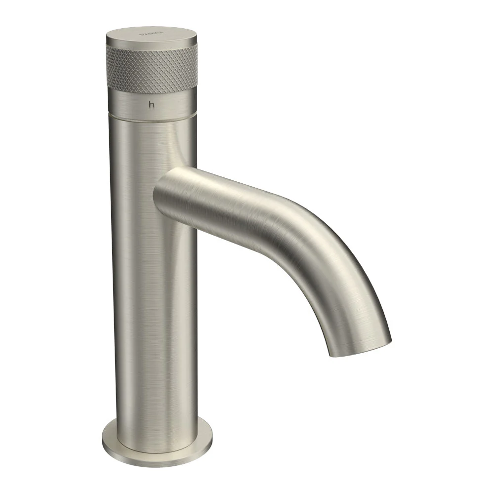 Parisi Todo II Basin Mixer with Curved Spout - Brushed Nickel