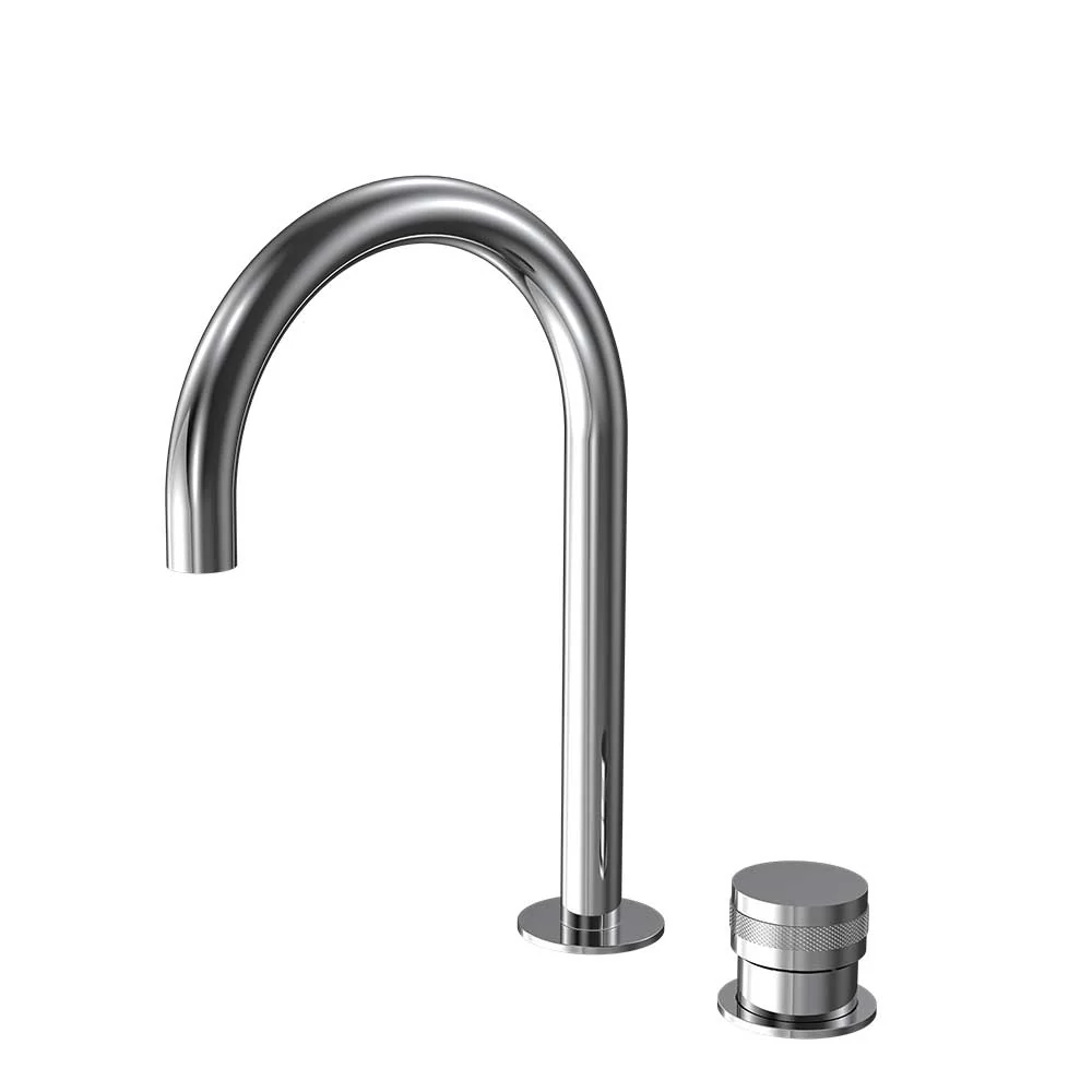 Parisi Todo II Hob Mixer with Round Swivel Spout - Chrome