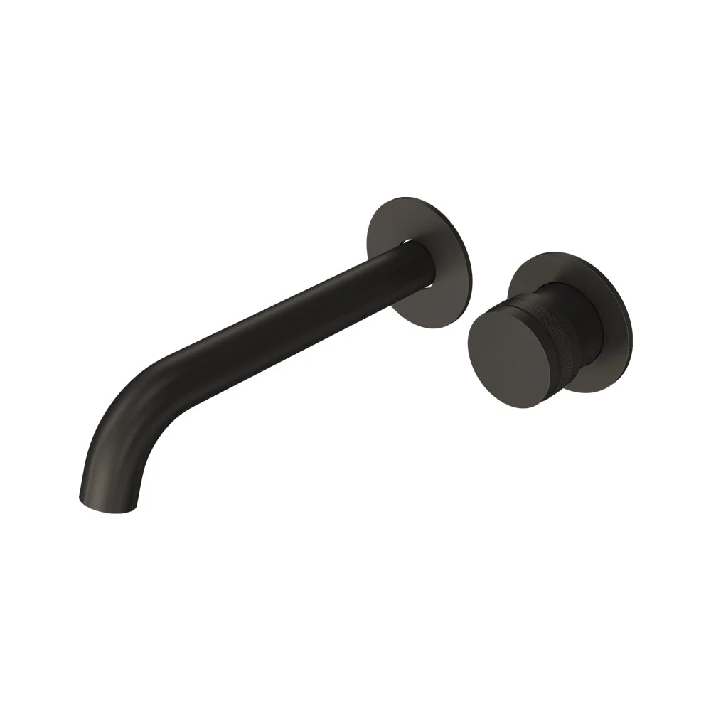 Parisi Todo II Wall Mixer with 190mm Curved Spout (Individual Flanges) - Fucile