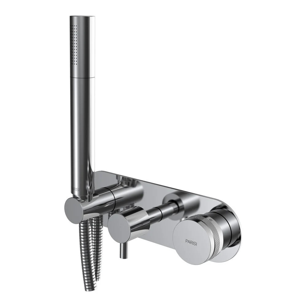 Parisi Todo II Wall Mixer with 2-Way Diverter and Handshower - Chrome
