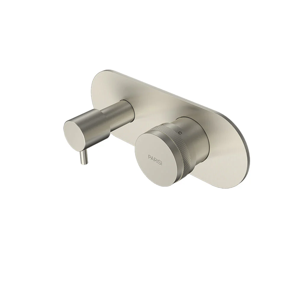 Parisi Todo II Wall Mixer with 2-Way Diverter - Brushed Nickel