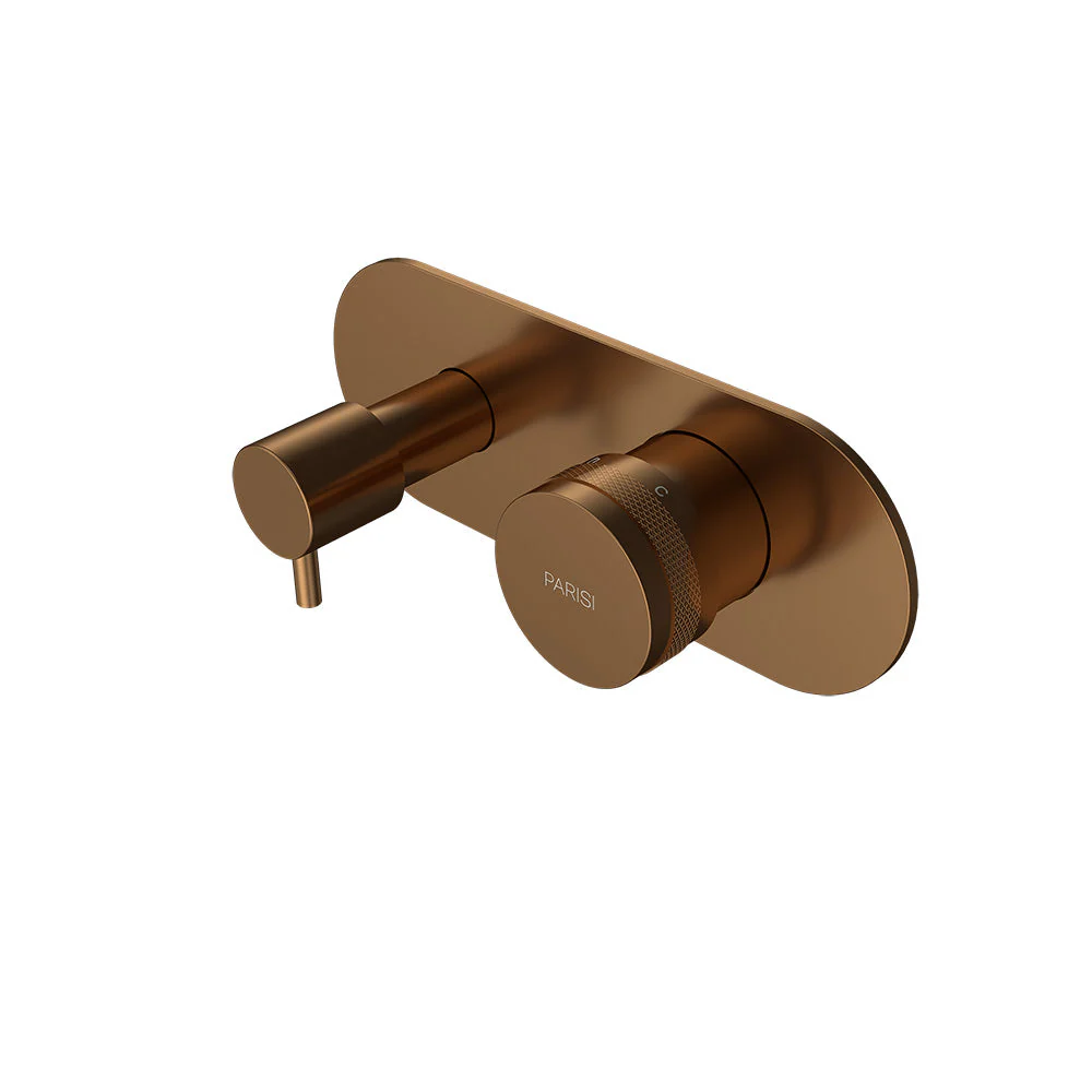 Parisi Todo II Wall Mixer with 2-Way Diverter - Matt Bronze