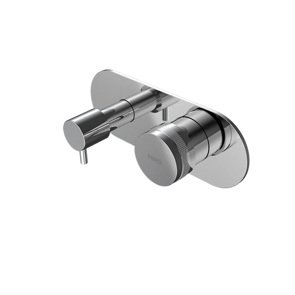 Parisi Todo II Wall Mixer with 3-Way Diverter - Chrome