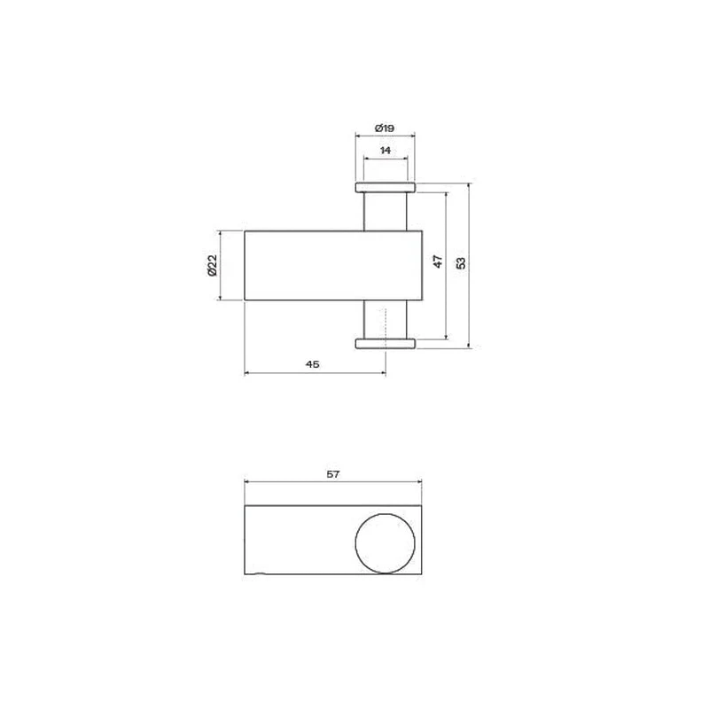 Parisi Tondo Double Robe Hook - Image 2