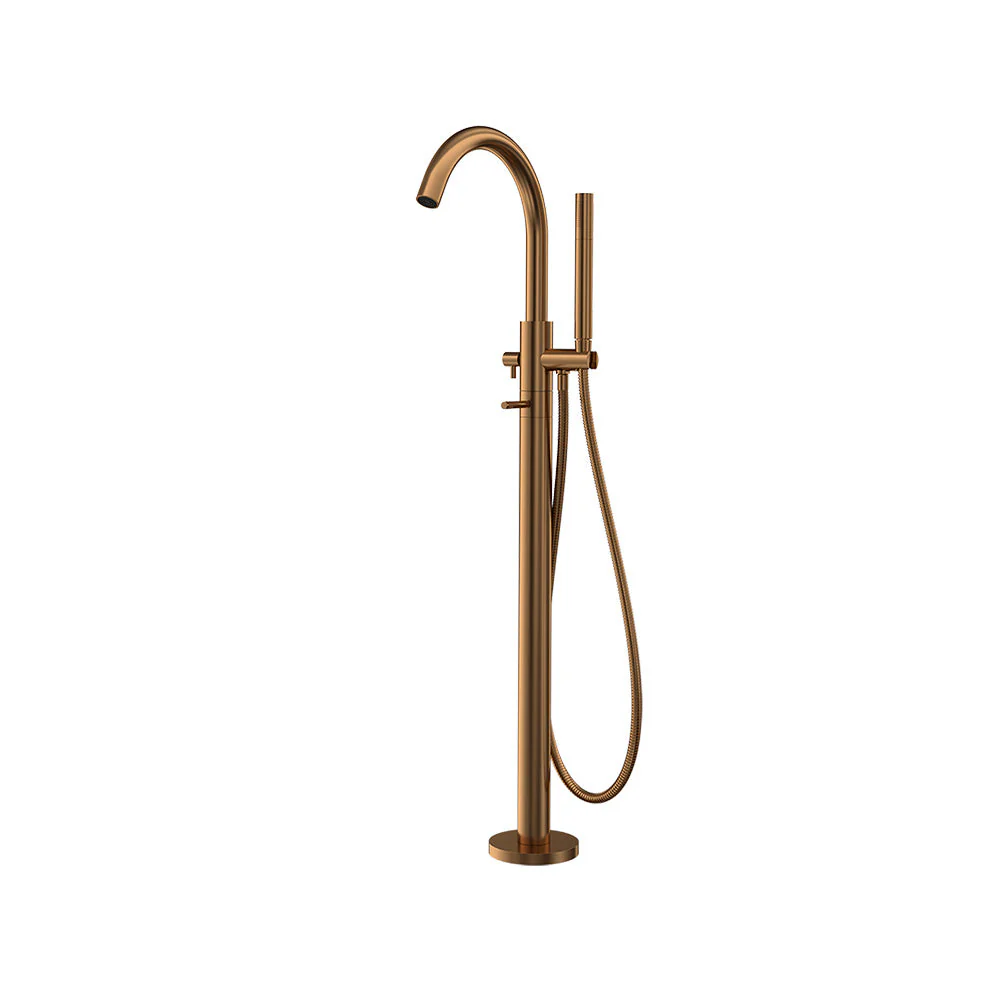 Parisi Tondo II Bath Filler with Hand Shower - Matt Bronze