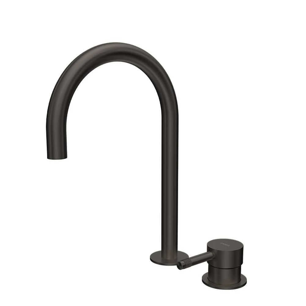 Parisi Tondo II Hob Mixer with Round Swivel Spout - Fucile
