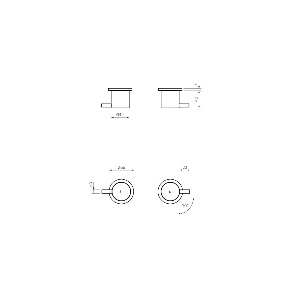 Parisi Tondo II Top Assemblies - Brushed Nickel - Image 2