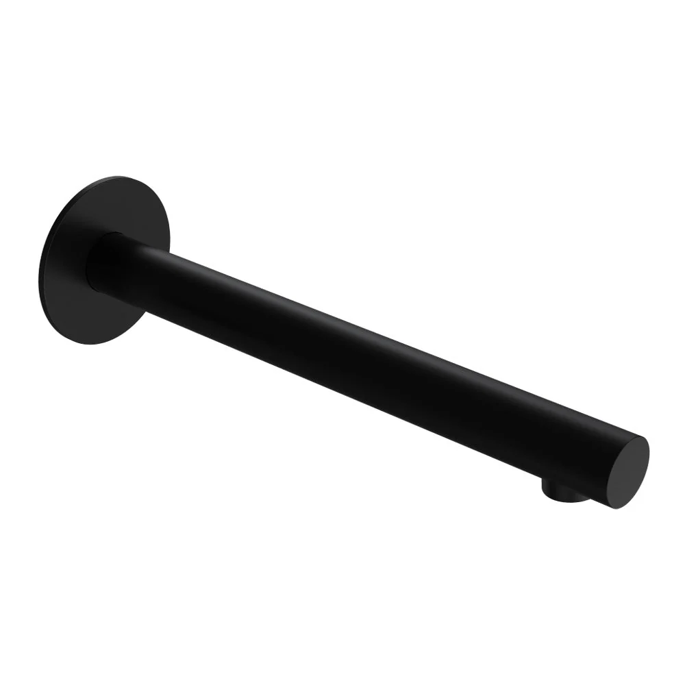 Parisi Tondo II Wall Bath Spout 220mm - Matt Black