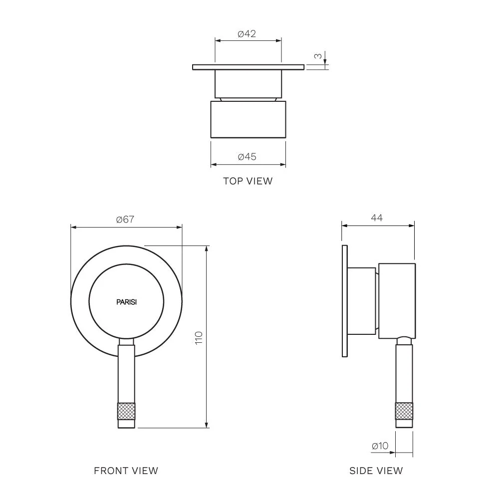 Parisi Tondo II Wall Mixer - Fucile - Image 2