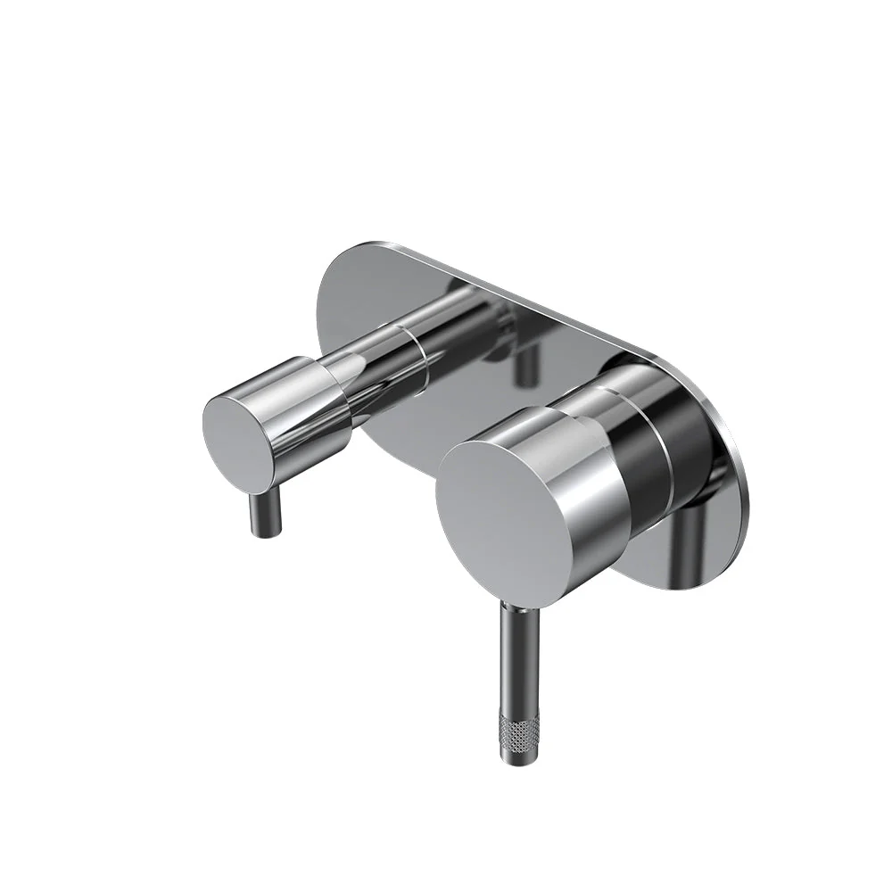 Parisi Tondo II Wall Mixer with 2-Way Diverter - Chrome