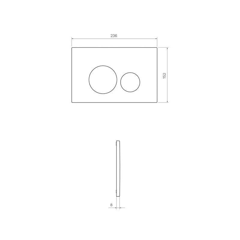 Parisi Tondo Push Panel - White Gloss - Image 2