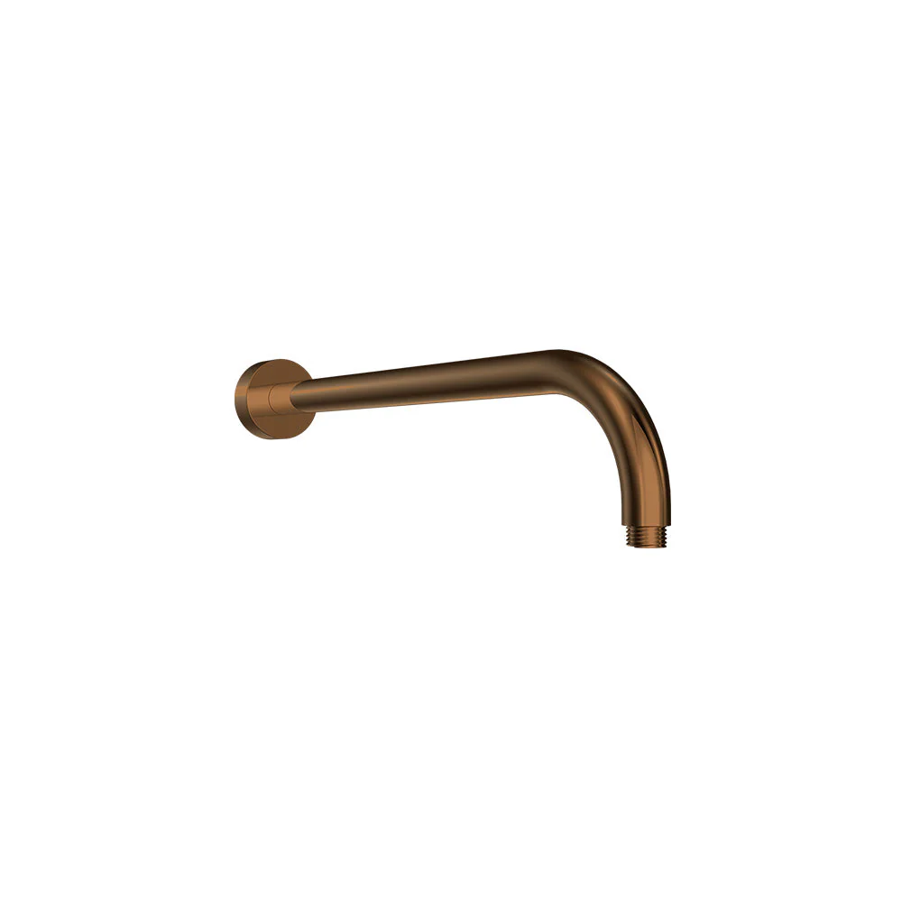 Parisi Tondo Wall Mount Shower Arm Curved - Matt Bronze