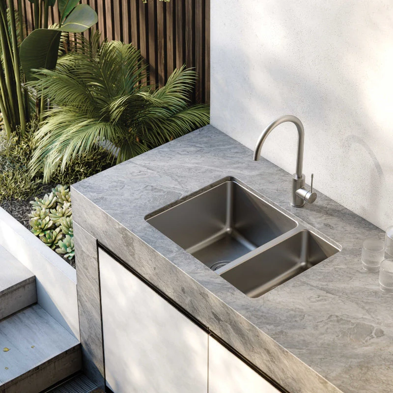 Phoenix 2000 Series 1 and 1/2 Bowl Kitchen Sink - Stainless Steel - Image 2