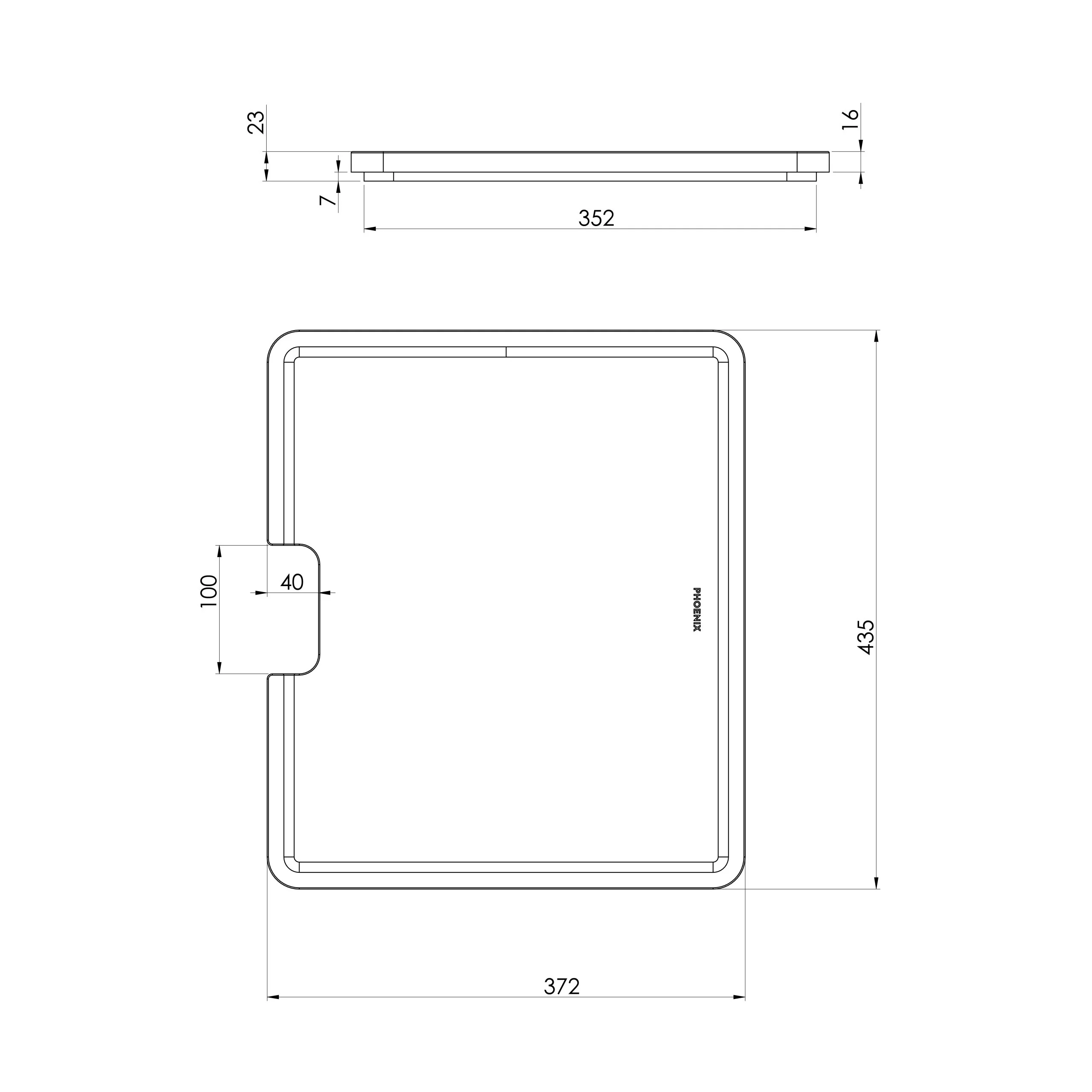 Phoenix 5000 Series Sink Package Black Matte - Includes Stainless Steel Gold Sink Mixer, Waste, Chopping Board & Roller Mat - Image 5