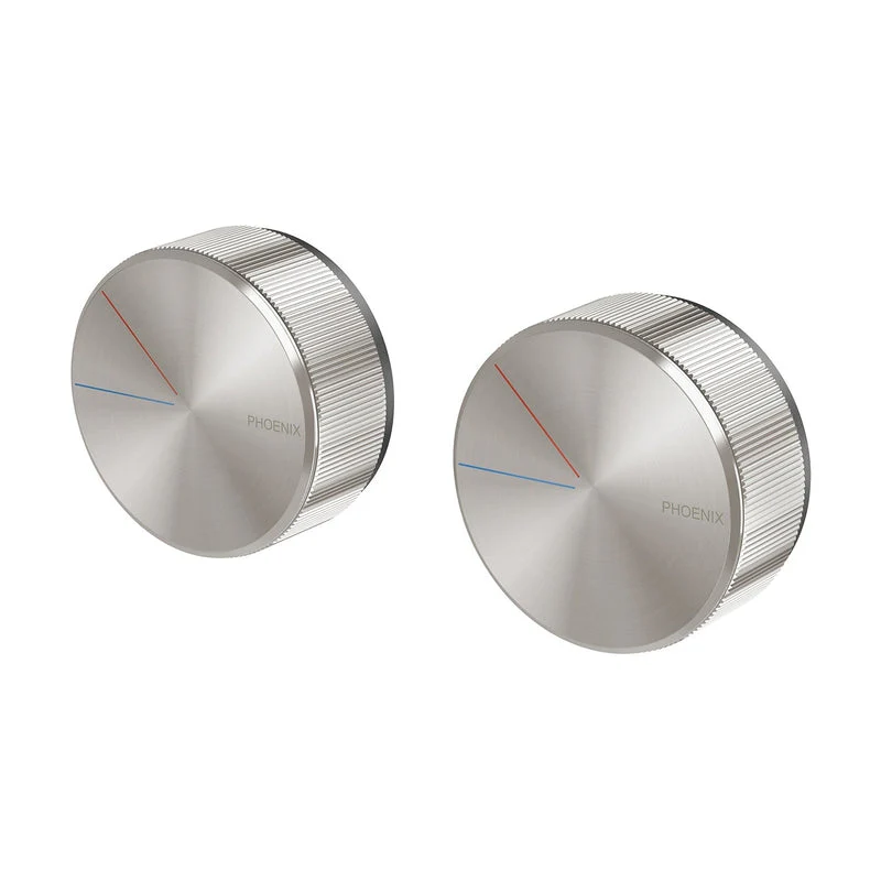 Phoenix Axia Twin Shower Mixer / Wall Mixer - Brushed Nickel