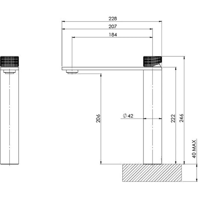 Phoenix Axia Vessel Mixer - Chrome - Image 2