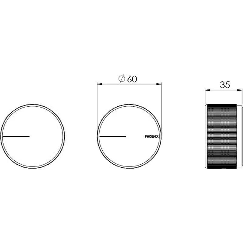 Phoenix Axia Wall Top Assemblies - Chrome - Image 2