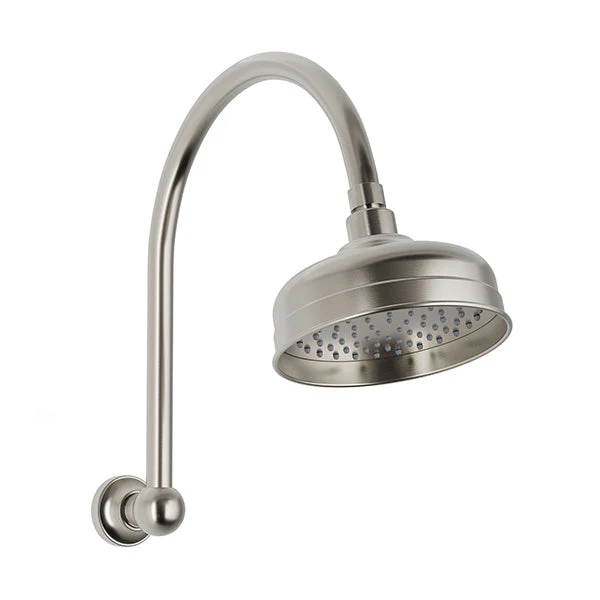 Phoenix Cromford High-Rise Shower Arm and Rose - Brushed Nickel