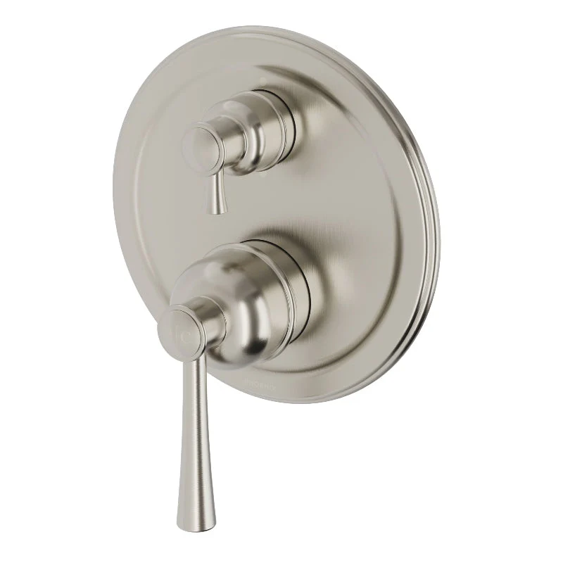 Phoenix Cromford Shower / Wall Diverter Mixer - Brushed Nickel
