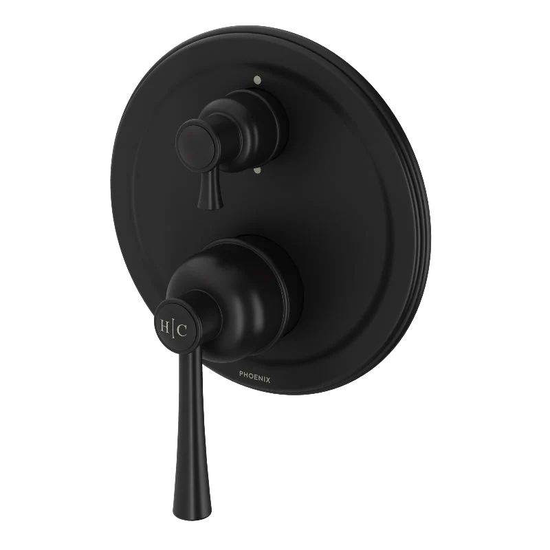 Phoenix Cromford Shower / Wall Diverter Mixer - Black Matte