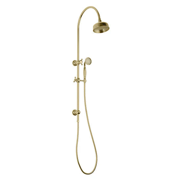 Phoenix Cromford Twin Shower - Brushed Gold