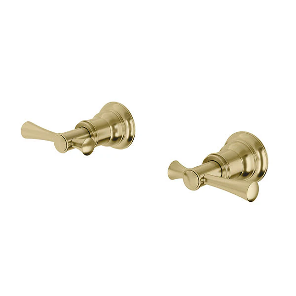 Phoenix Cromford Wall Top Assemblies 15mm Extended Spindles - Brushed Gold