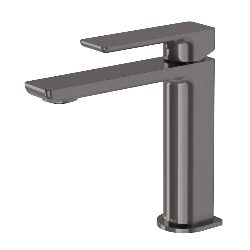 Phoenix Gloss MKII Basin Mixer Tap - Brushed Carbon