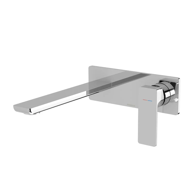 Phoenix Gloss MKII SwitchMix Wall Basin / Bath Mixer Set 200mm - Chrome