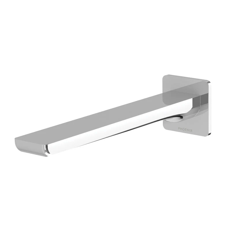Phoenix Gloss MKII Wall Basin / Bath Outlet 200mm - Chrome