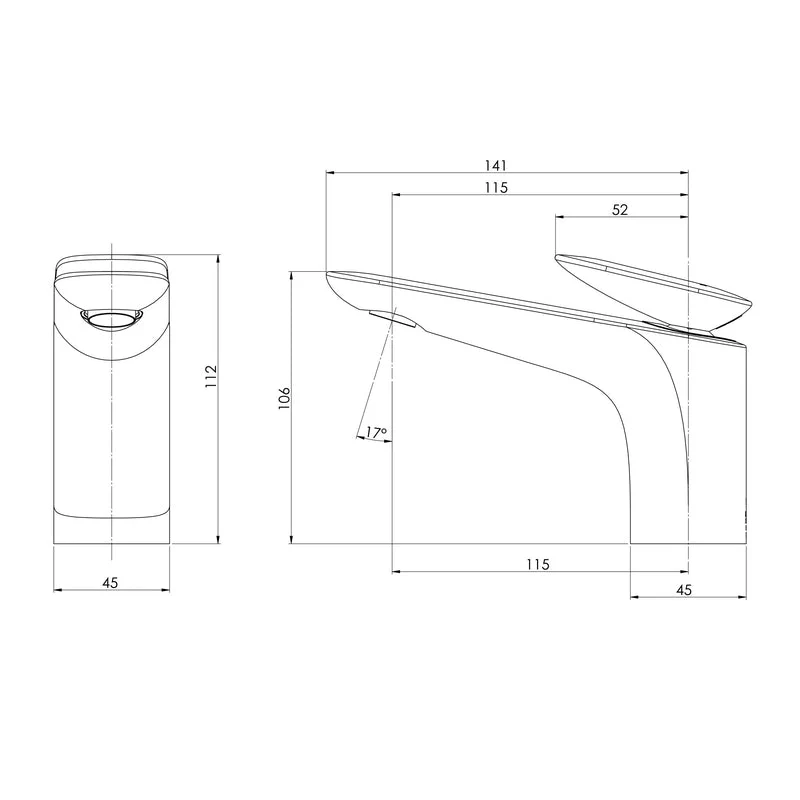 Phoenix Nuage Basin Mixer - Brushed Carbon - Image 2