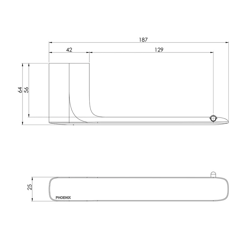 Phoenix Nuage Toilet Roll Holder - White Matte - Image 2