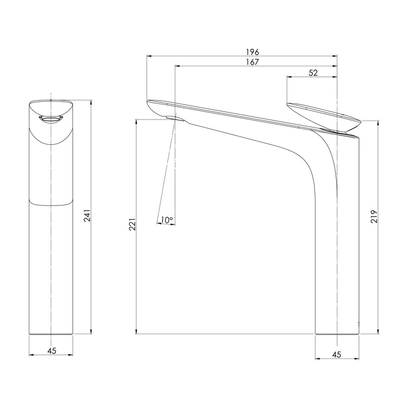 Phoenix Nuage Vessel Mixer - Brushed Nickel - Image 2