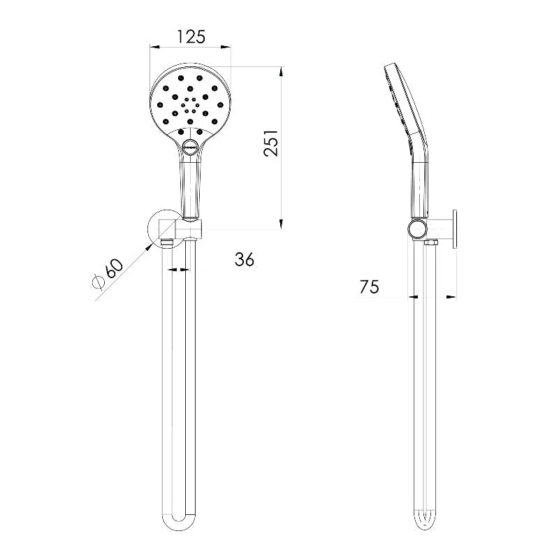 Phoenix Oxley Hand Shower - Brushed Carbon - Image 2
