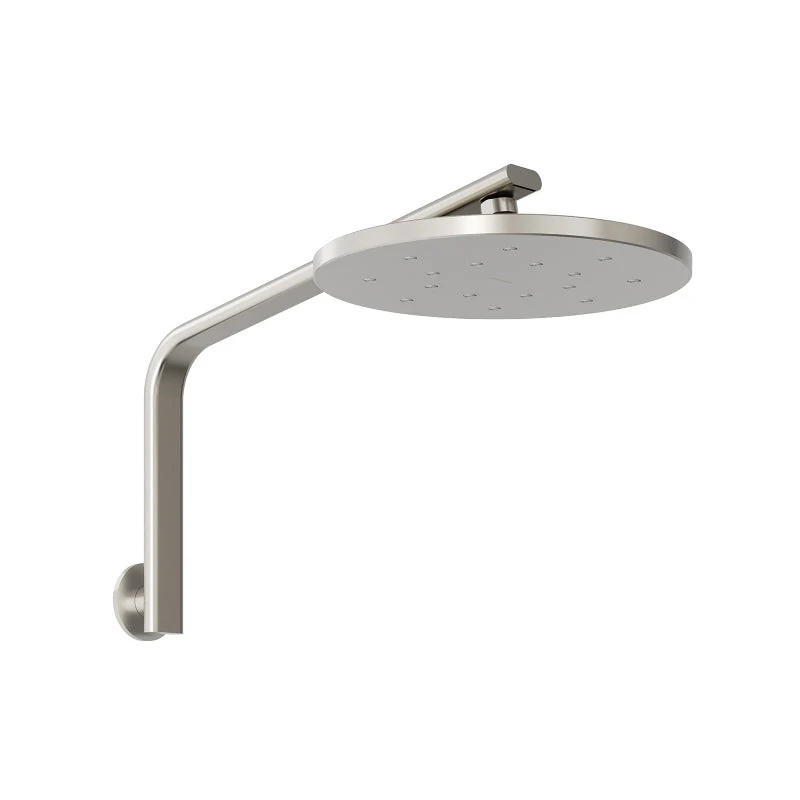 Phoenix Oxley High-Rise Shower Arm and Rose - Brushed Nickel