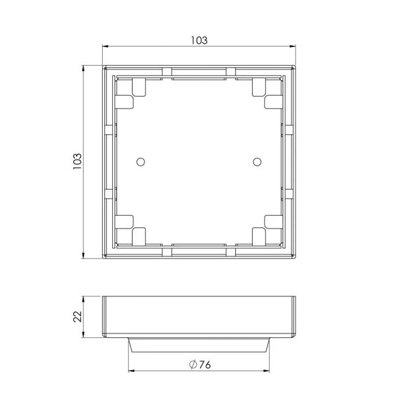 Phoenix Point 100mm Tile Insert Drain - Black Matte - Image 2