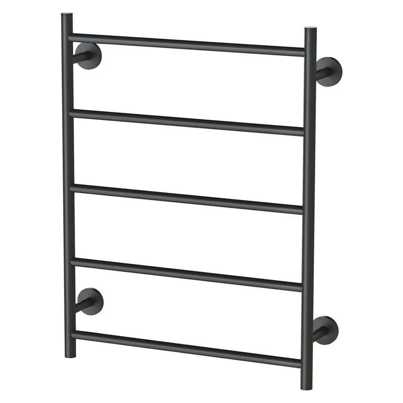 Phoenix Radii Towel Ladder 550 x 740mm Round Plate - Black Matte