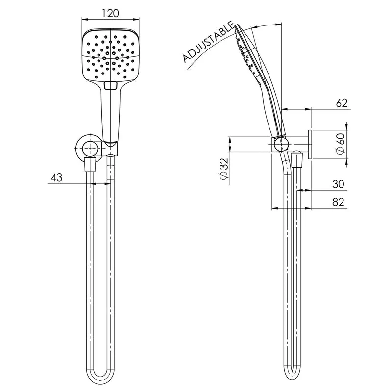 Phoenix Rush Hand Shower - Chrome - Image 2