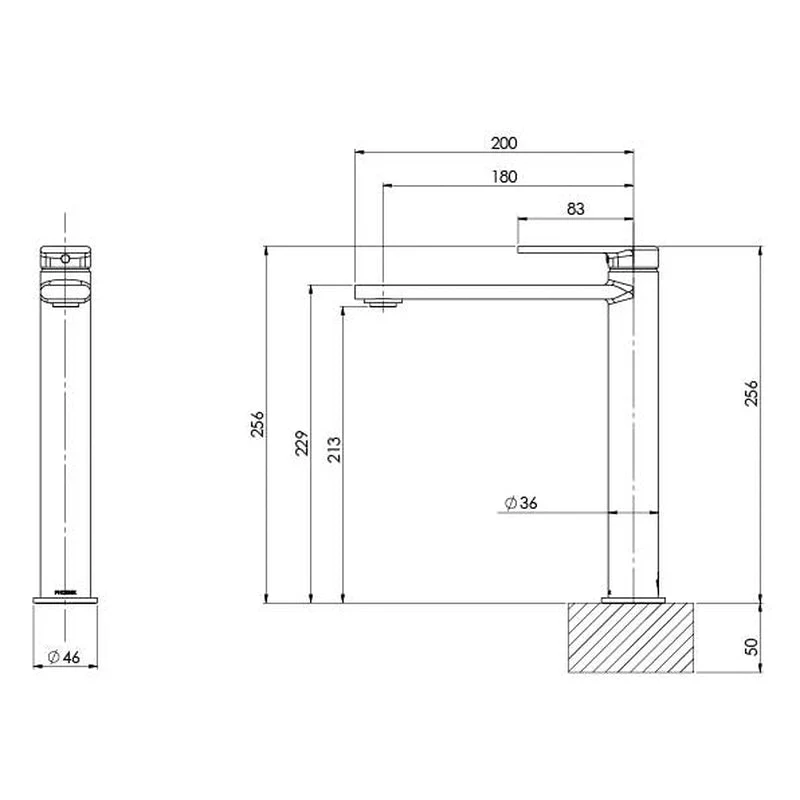 Phoenix Teel Vessel Mixer - Black Matte - Image 2