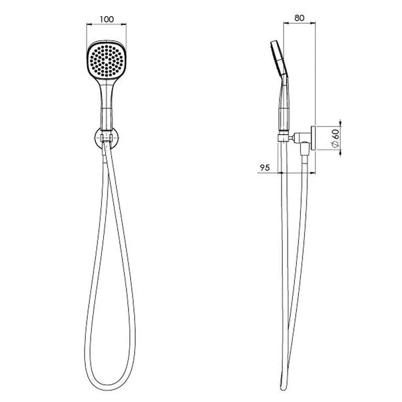 Phoenix Teva Hand Shower - Brushed Nickel - Image 2