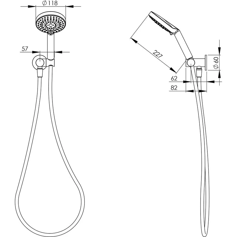 Phoenix Vivid Hand Shower - Brushed Gold - Image 2