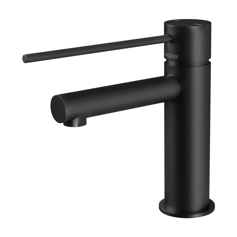 Phoenix Vivid Slimline Basin Mixer Tap with Extended Lever - Black Matte