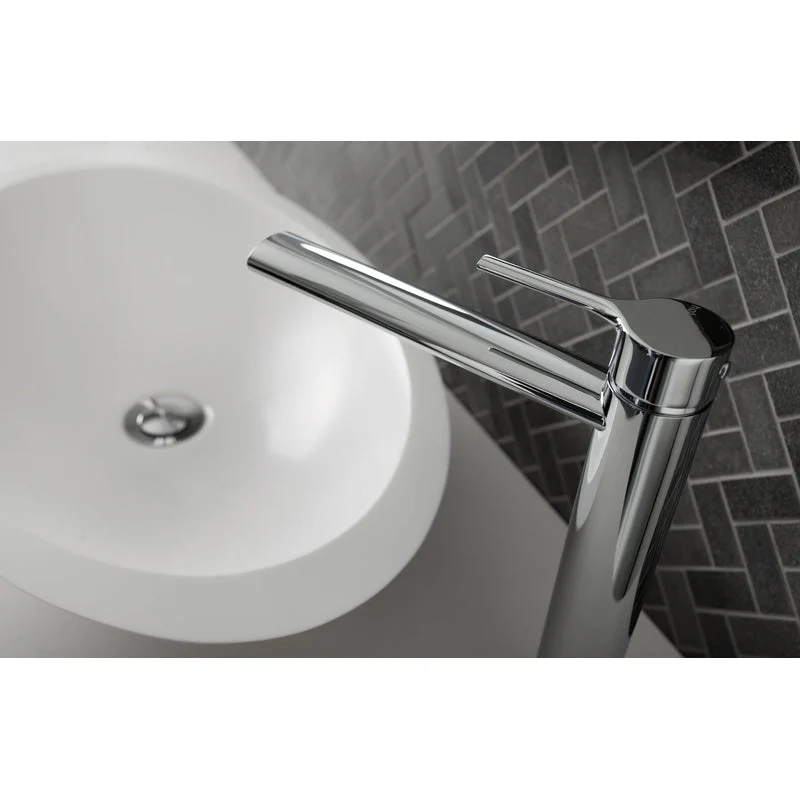 Phoenix Vivid Slimline Oval Vessel Mixer - Black Matte - Image 5