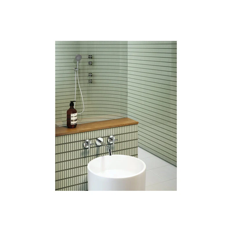 Phoenix Vivid Slimline Plus Wall Basin / Bath Outlet 180mm - Black Matte - Image 3