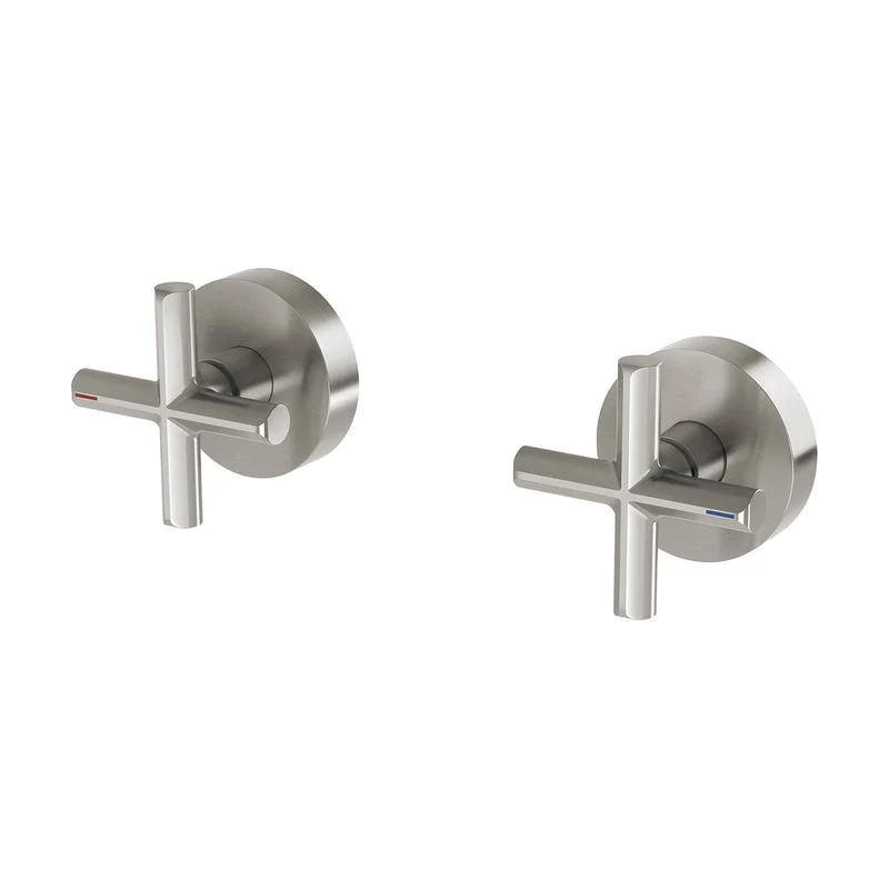 Phoenix Vivid Slimline Plus Wall Top Assemblies - Brushed Nickel