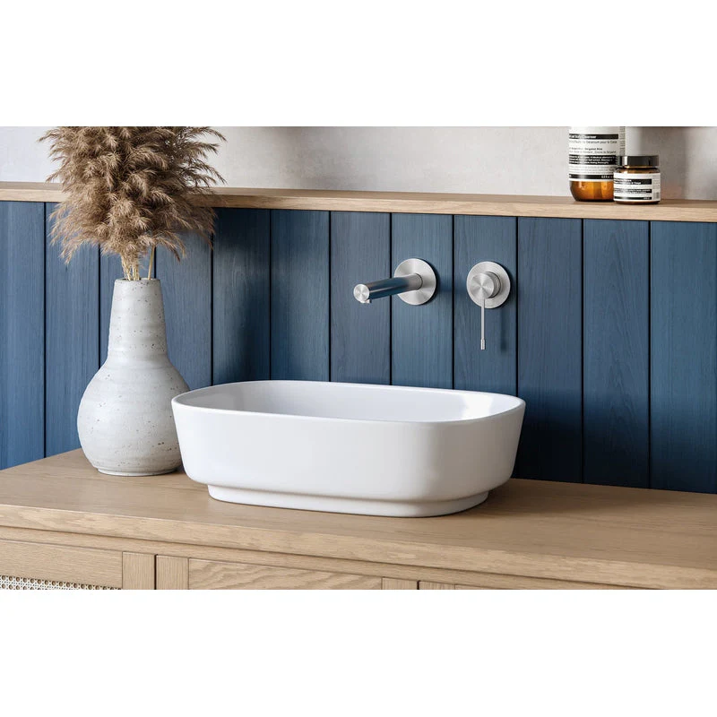 Phoenix Vivid Slimline SS 316 Wall Basin / Bath Mixer Set 180mm - Stainless Steel - Image 3