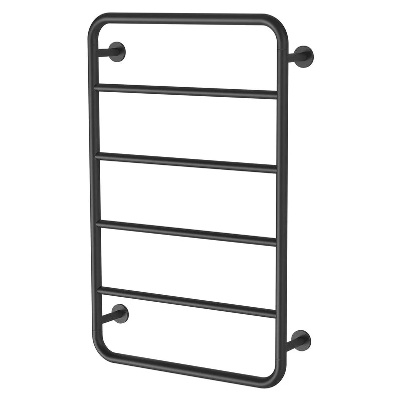 Phoenix Vivid Slimline Towel Ladder 800 X 500mm - Black Matte