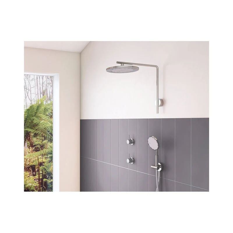 Phoenix Vivid Slimline Up Shower / Wall Mixer - Black Matte - Image 3