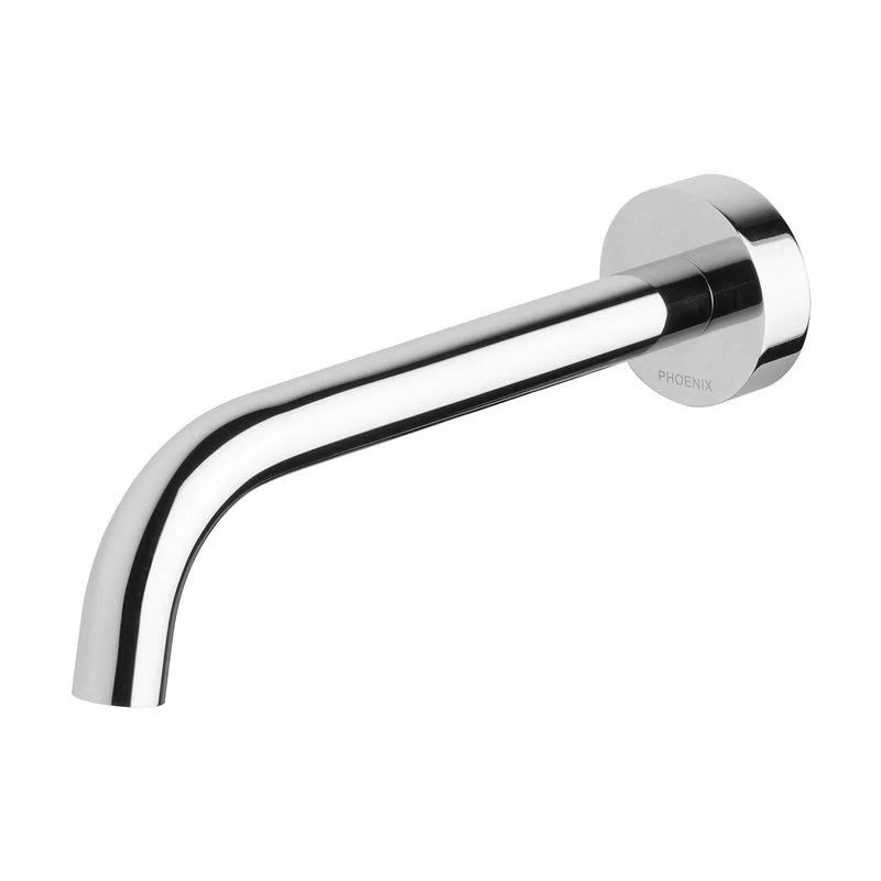 Phoenix Vivid Slimline Wall Basin Outlet 180mm Curved - Chrome