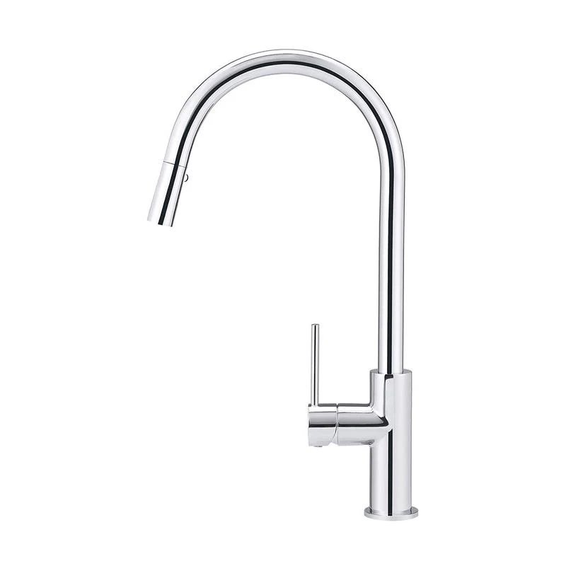 Meir Round Piccola Pull Out Kitchen Sink Mixer Tap - Polished Chrome - Image 2