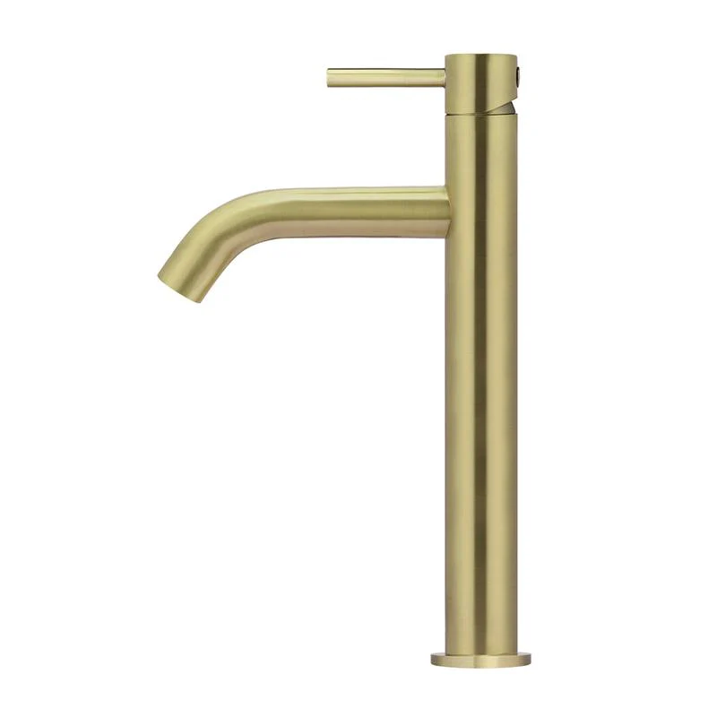 Meir Piccola Tall Basin Mixer Tap with 130mm Spout - PVD Tiger Bronze - Image 2